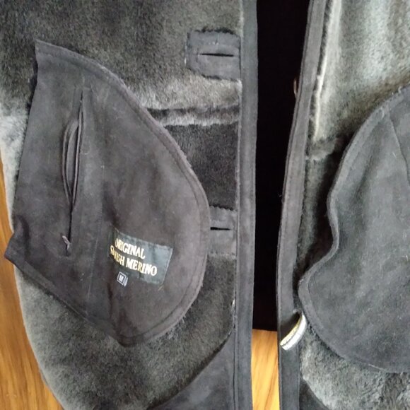 NWOT The Fur Vault Men's Brown Shearling Coat Size Medium - Picture 8 of 12